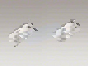 33 in. Undermount Cast Iron Double Bowl Kitchen Sink in White